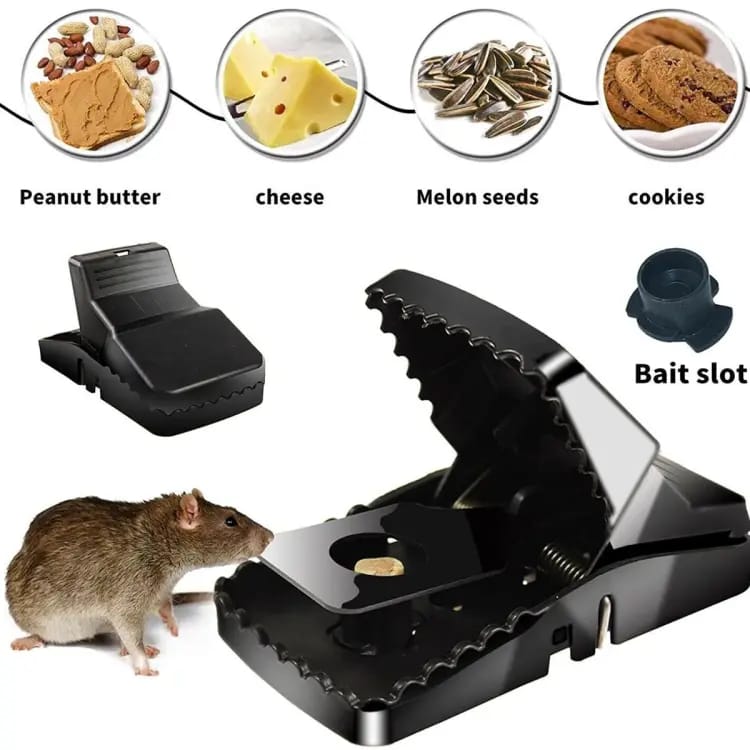 Heavy-Duty Black Mouse Trap ๐ญ๐ฅ | Safe, Reusable & Powerful Grip