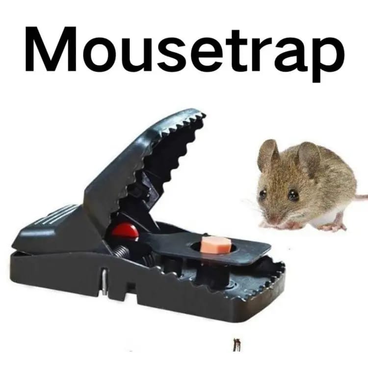 Heavy-Duty Black Mouse Trap ๐ญ๐ฅ | Safe, Reusable & Powerful Grip