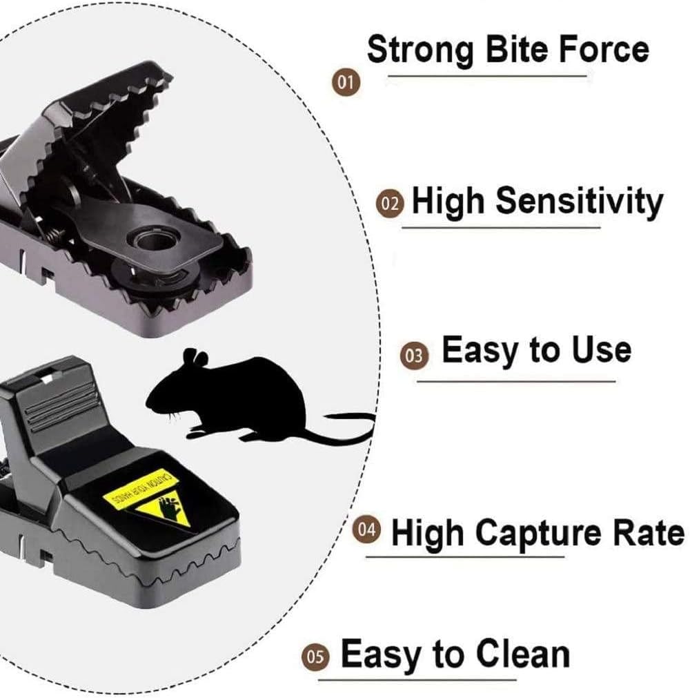 Heavy-Duty Black Mouse Trap ๐ญ๐ฅ | Safe, Reusable & Powerful Grip